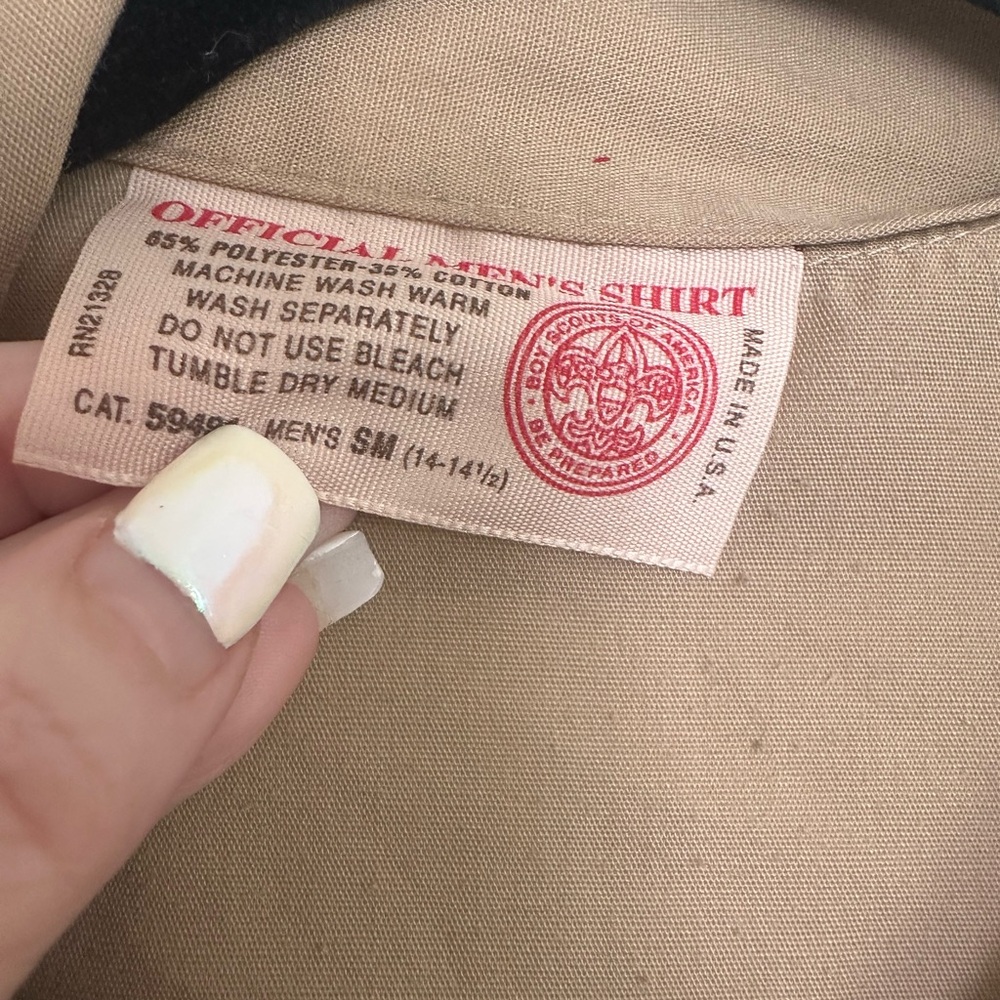 Boy Scouts Vintage Tan Shirt - Picture 3 of 6